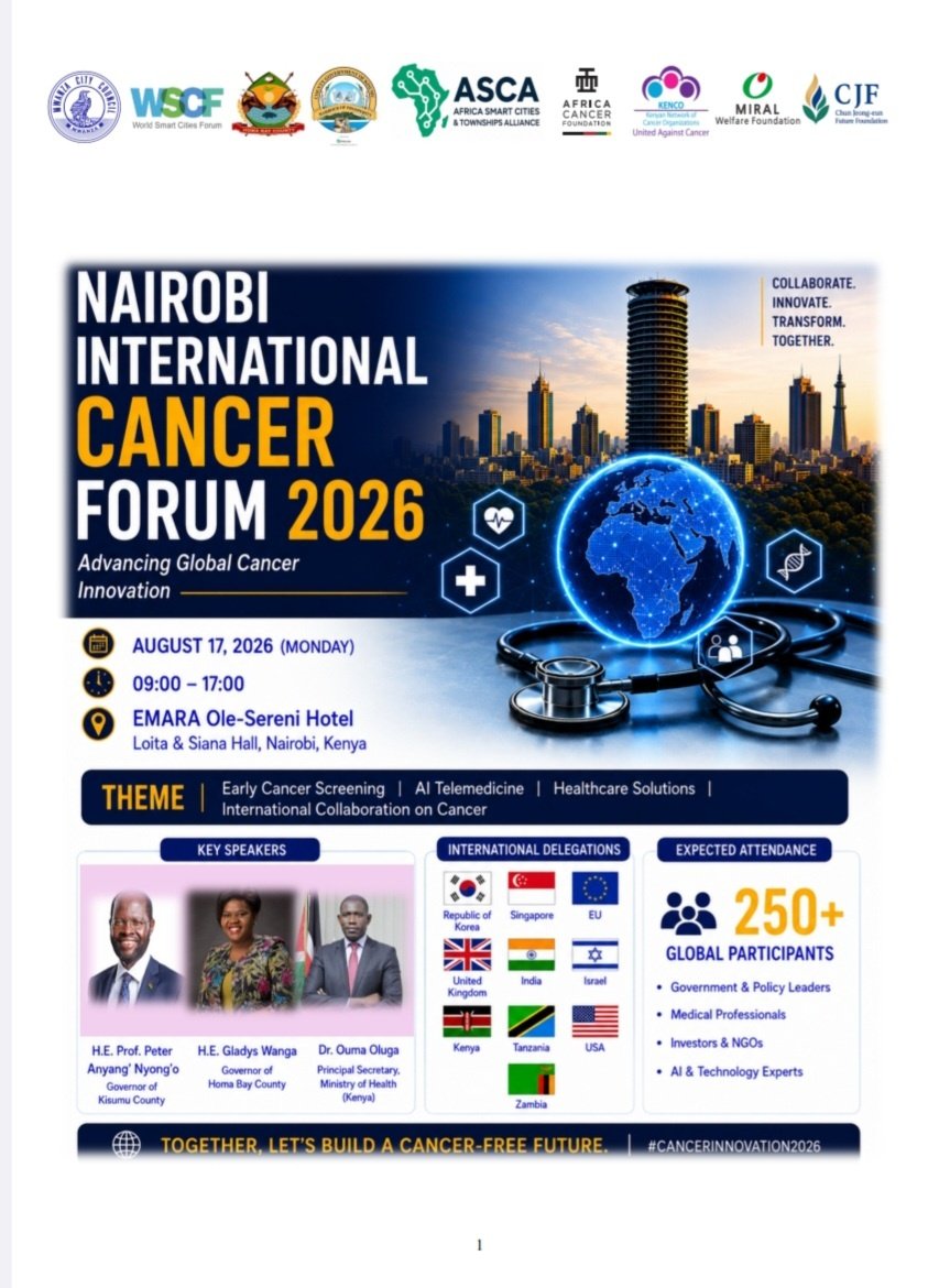 Nairobi International Cancer Forum 2026 공식 포스터
